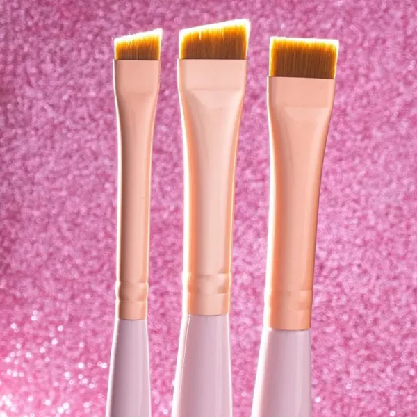 ZOLA - set of professional brushes for coloring eyebrows MAGIC BROW BRUSHES light pink - סט מברשות מקצועיות לצביעת גבות - Image 3