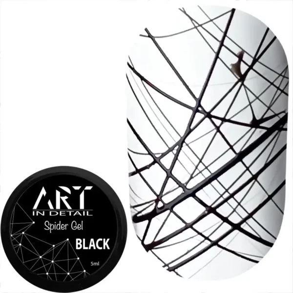 Гель-павутинка ART Spider Gel Black, чорна, 5 мл