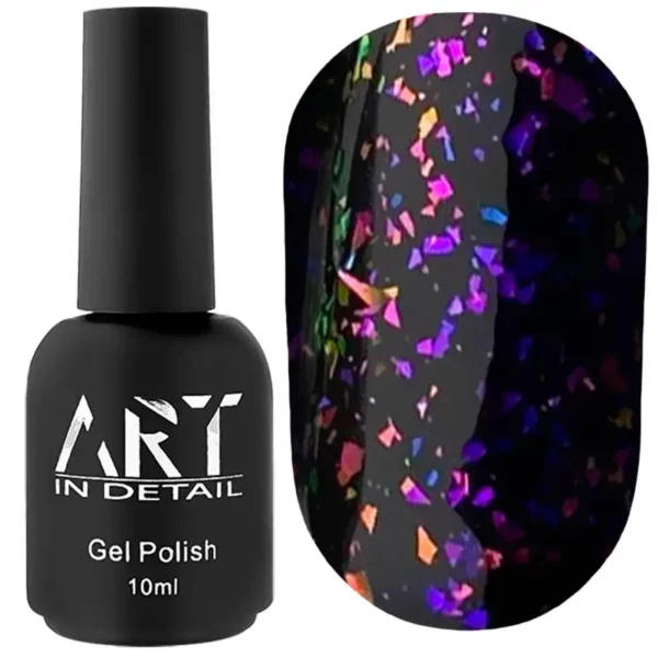 ART No Wipe Chameleon Top 002 - топ без липкого шару з пластівцями єдиноріг, 10 мл