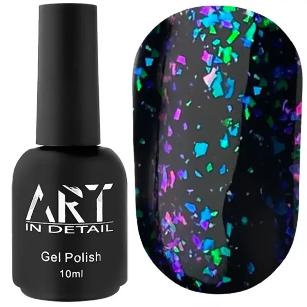 ART No Wipe Chameleon Top 003 - топ без липкого шару з пластівцями єдиноріг, 10 мл