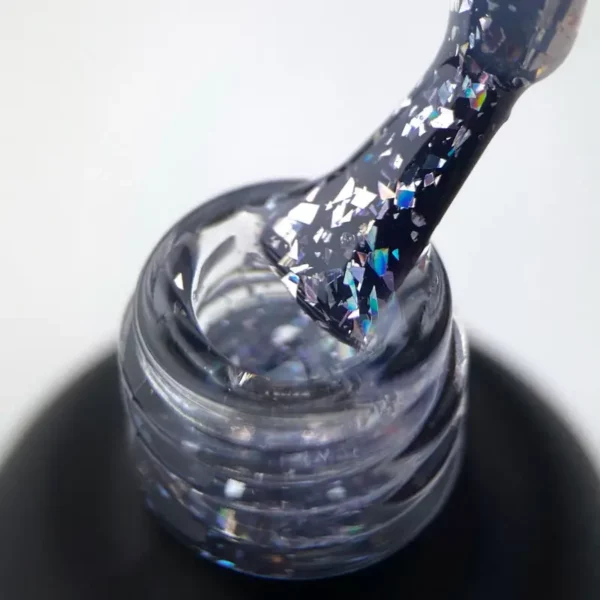 ART Shell Top HOLO - топ для гель-лаку з голограмними пластівцями, 10 мл - Image 2