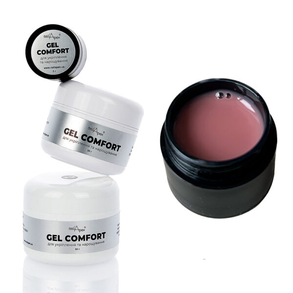 nailApex - Gel without shaving COMFORT GEL #2 warm beige, 30g - 02 - ג'ל בנייה קומפורט 30 גרם צבע בז' חם