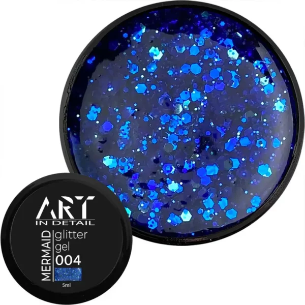 Гель із блискітками ART Mermaid Glitter Gel №004, 5 мл