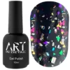 ART Shell Top Rainbow - топ для гель-лаку з різнокольоровими пластівцями, 10 мл