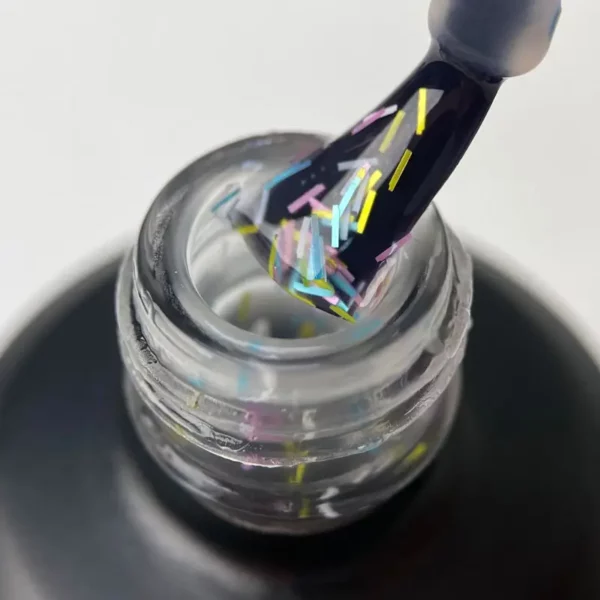 ART Top Cake Pops Matte - матовий топ з кольоровим посипанням без ЛШ, 10 мл - Image 3