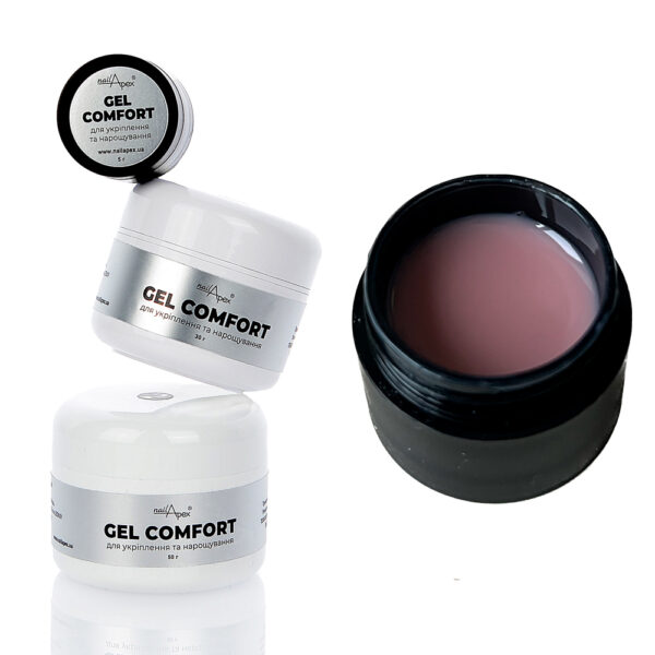 nailApex - Gel without shaving COMFORT GEL #6 natural, 30g - 06 - ג'ל בנייה קומפורט 30 גרם צבע טבעי