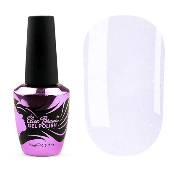 Elise braun - Liquid poly gel no. 007 white with shimmer bottel 15 ml - 007 - ג'ל בנייה פוליג'ל נוזלי בבקבוק 15 מל