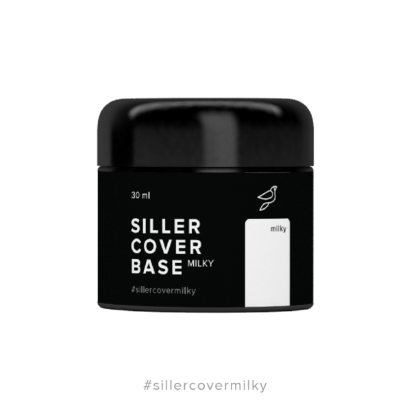 Siller - Cover Base Milky – молочна камуфлююча база для нігтів, 30мл