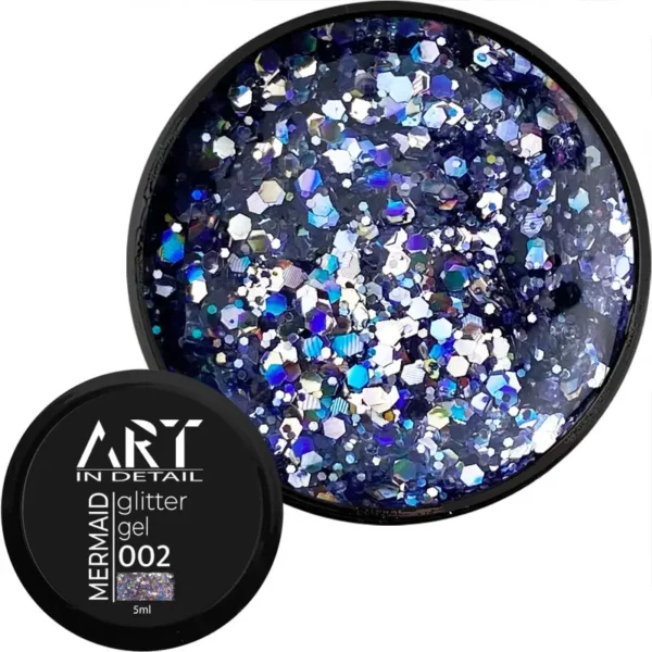 Гель із блискітками ART Mermaid Glitter Gel №002, 5 мл