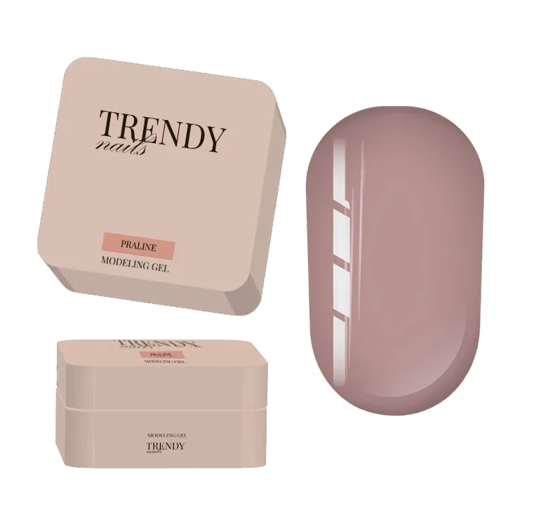 TRENDY - Modeling Gel Praline 30 g - ג'ל בנייה מודלינג 30 מל צבע ורוד קרמל