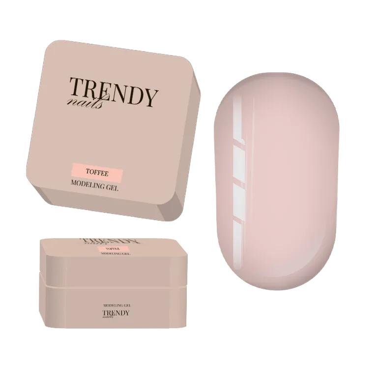 TRENDY - Modeling Gel Toffee 30 g - ג'ל בנייה מודלינג 30 מל צבע חלב קרמל