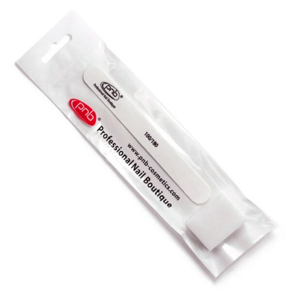 PNB disposable manicure set - סט למניקור מיני משייף 100/180 + מיני באפר 100 - Image 2