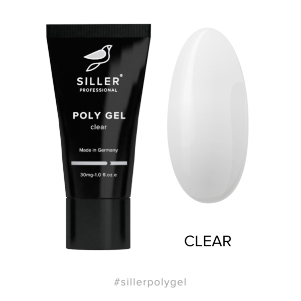 Siller - Poly Gel CLEAR – полігель для нігтів прозорий, 30мл