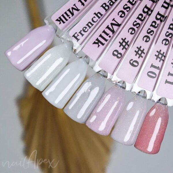 NailApex - Milk & Shimmer milk base, 15 ml with shimmer - בייס כאבר חלבי עם שימר 15 מל - Image 2