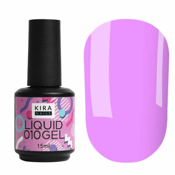 Kira Nails Liquid Gel 010, 15 ml - ג'ל לבנייה נוזלי בבקבוק 15 מל 010