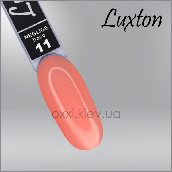 LUXTON - CAMOUFLAGE BASE NEGLIGE. Salmon No, 11, 10 ML - בייס כאבר ניגליג 10 מל סלמון - מס, 11 - Image 2