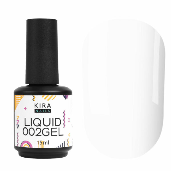 Kira Nails Liquid Gel 002, 15 ml - ג'ל לבנייה נוזלי בבקבוק 15 מל 002