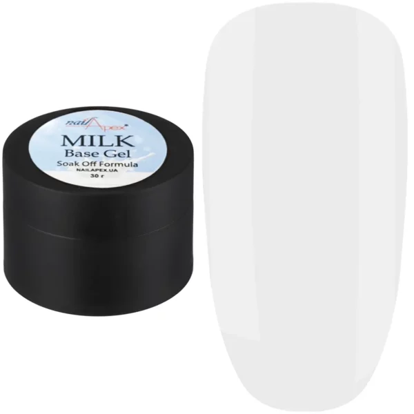 NailApex - Milk base cover, 30 ml - בייס כאבר חלבי 30 מל