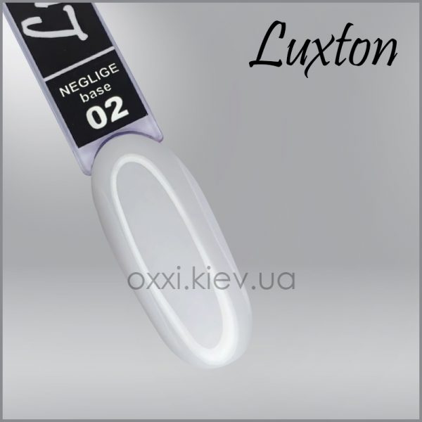 LUXTON - CAMOUFLAGE BASE NEGLIGE. pale white 2, 10 ML - בייס כאבר ניגליג 10 מל לבן חיוור - מס, 02 - Image 2