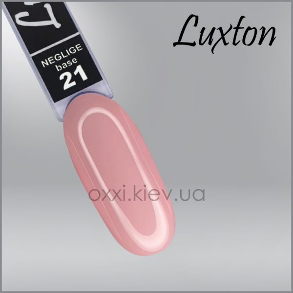 LUXTON - CAMOUFLAGE BASE NEGLIGE. brut rose No, 21, 10ML - בייס כאבר ניגליג 10 מל ברוט ורד - מס, 21 - Image 2