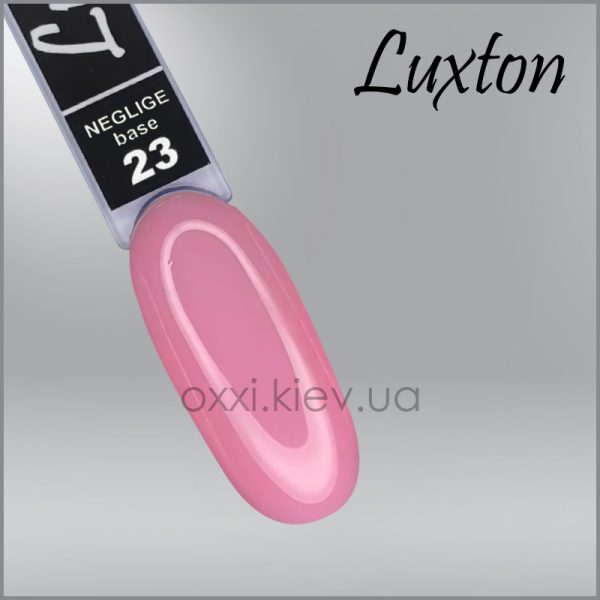 LUXTON - CAMOUFLAGE BASE NEGLIGE. pink petal No, 23, 10ML - בייס כאבר ניגליג 10 מל עלה כותרת ורוד - מס, 23 - Image 2