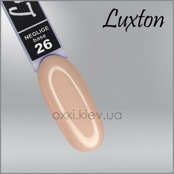 LUXTON - CAMOUFLAGE BASE NEGLIGE. beige No, 26, 10ML - בייס כאבר ניגליג 10 מל בז' - מס, 26 - Image 2