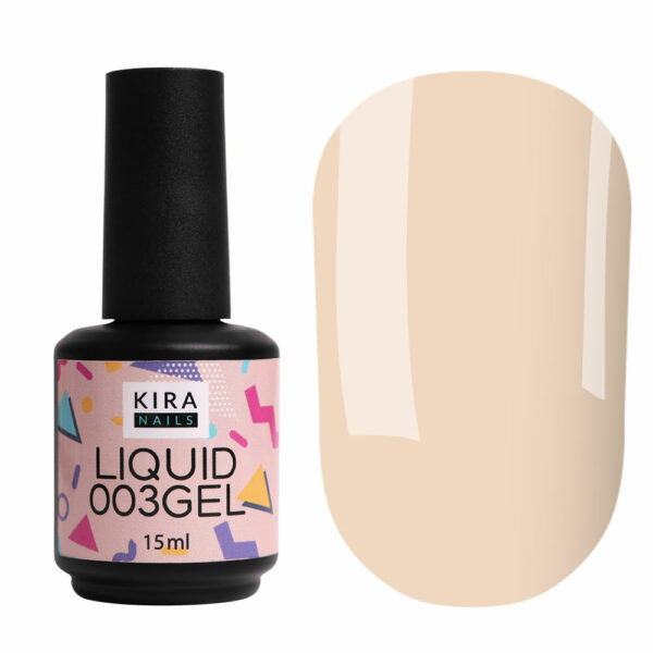 Kira Nails Liquid Gel 003, 15 ml - ג'ל לבנייה נוזלי בבקבוק 15 מל 003