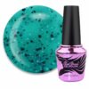 Elise Braun - COVER BASE NO. 30 green with black. white and shiny flakes 10ML - כאבר בייס מס. 30