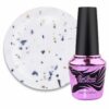 Elise Braun - COVER BASE NO. 34  white with black and golden flakes, 10ML - כאבר בייס מס ,34