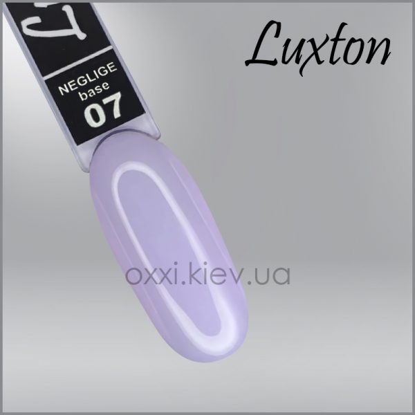 LUXTON - CAMOUFLAGE BASE NEGLIGE. Lilac No, 7, 10 ML - בייס כאבר ניגליג 10 מל לילך - מס, 07 - Image 2