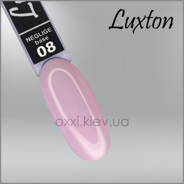 LUXTON - CAMOUFLAGE BASE NEGLIGE. purple-pink No, 8, 10 ML - בייס כאבר ניגליג 10 מל סגול ורוד - מס, 08 - Image 2