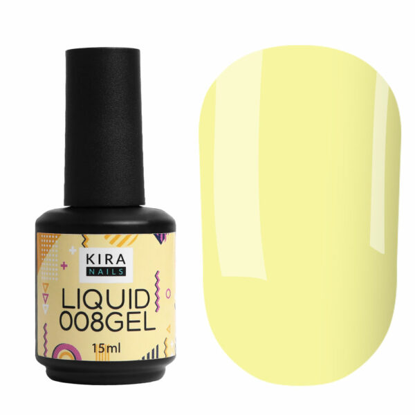 Kira Nails Liquid Gel 008, 15 ml - ג'ל לבנייה נוזלי בבקבוק 15 מל 008