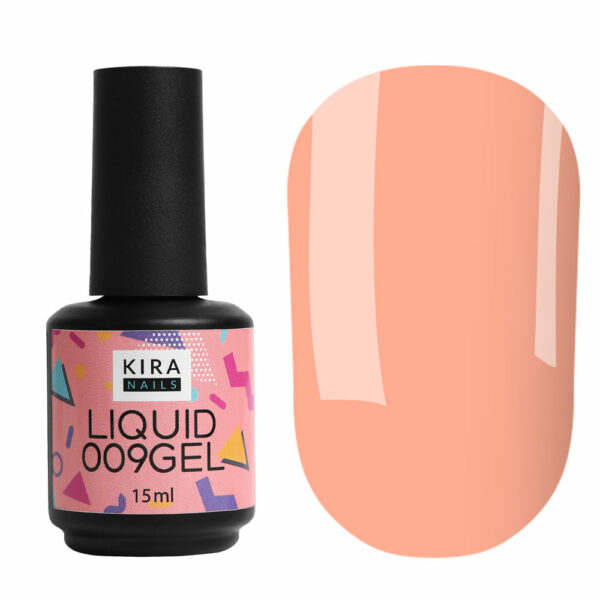Kira Nails Liquid Gel 009, 15 ml - ג'ל לבנייה נוזלי בבקבוק 15 מל 009