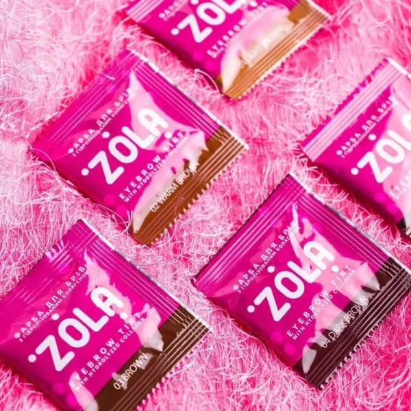ZOLA - A set of eyebrow tints with collagen in a sachet Eyebrow Tint With Collagen 5x5ml - סט 5 יחידות צבע לגבות 5 מל שקית 5 צבעים - Image 2