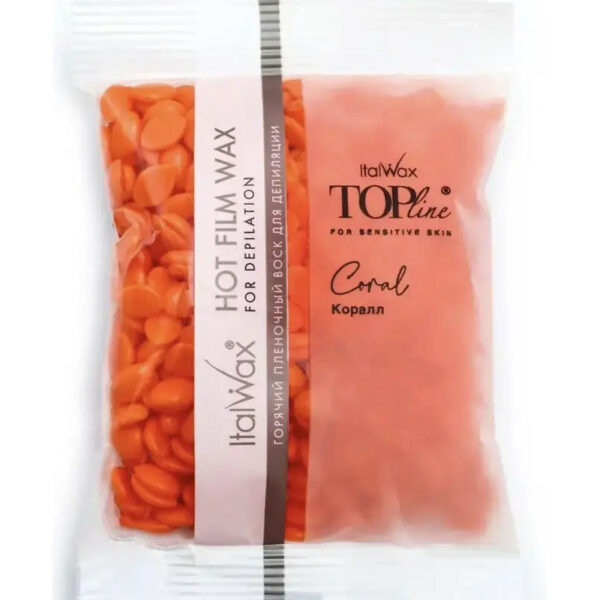 Italwax - Hot wax in granules Italwax TOP FORMULA - Coral, 100 g. - שעווה חמה בגרגירים פורמולה טובה ביותר - קורל, 100 גרם