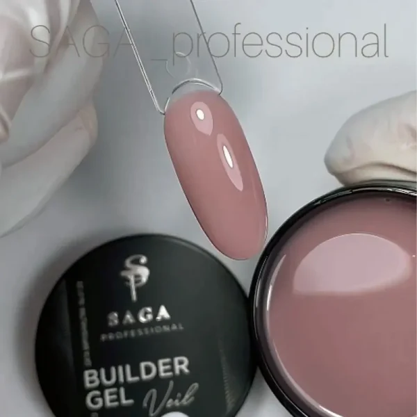 SAGA - Гель для нарощування Builder Gel Veil 15 мл №14 - Image 2