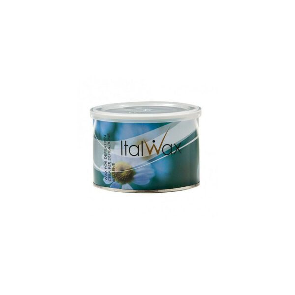 Italwax - Warm wax in a jar - Azulene, 400 g - שעווה חמה בצנצנת איטלווקס - אזולן, 400 גרם