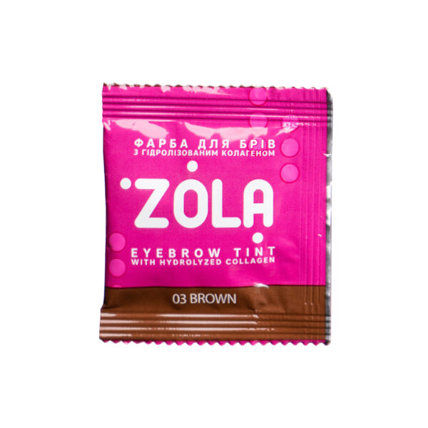 ZOLA - Brow Tint, sashet 5 ml 03 Brown - צבע טינט לגבות 5 מל שקית צבע - חום 03