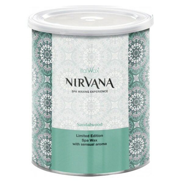 Italwax -Warm wax in a jar NIRVANA - Sandalwood, 800 g - שעווה חמה בצנצנת נירוונה - אלמוג, 800 גרם