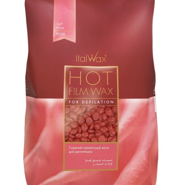Italwax - Hot wax in granules - Rose, 500 g. - שעווה חמה בגרגירים איטלווקס - ורד, 500 גרם.