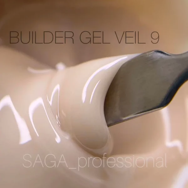 SAGA - Гель для нарощування Builder Gel Veil 15 мл №9 - Image 4