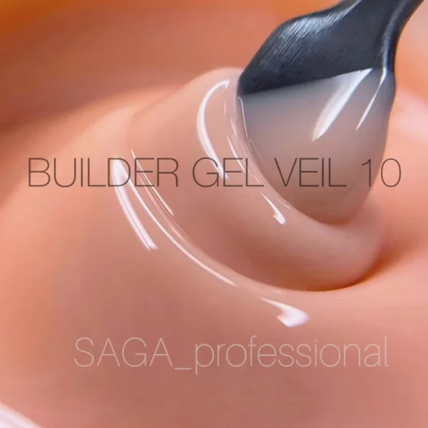 SAGA - Гель для нарощування Builder Gel Veil 15 мл №10 - Image 4