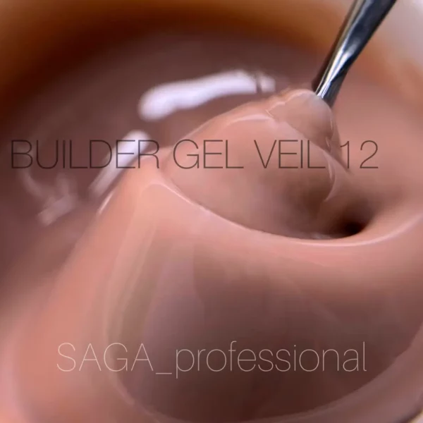 SAGA - Гель для нарощування Builder Gel Veil 15 мл №12 - Image 4