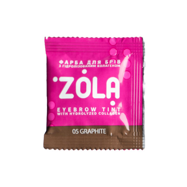 ZOLA - Фарба для брів в саше з колагеном Eyebrow Tint With Collagen 05 Graphite 5ml
