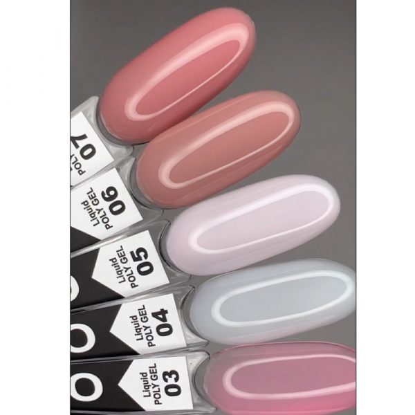 Полігель Liquid Poly Gel OXXI Professional, 7, рожева кава, 15мл - Image 3