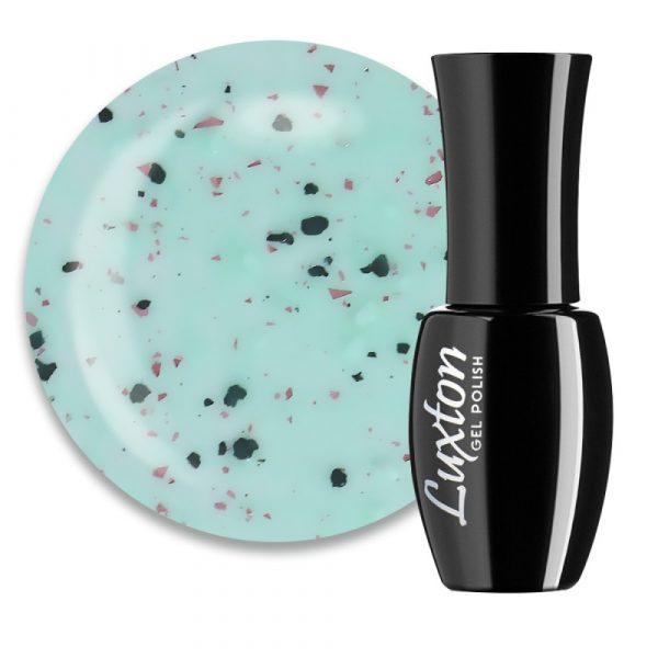 LUXTON - BASE ONYX. mint with black flakes and peach melt. No. 8, 10ML - בייס כאבר אוניקס 10 מל נענע עם פתיתים שחורים ונמס אפרסק - מס' 08