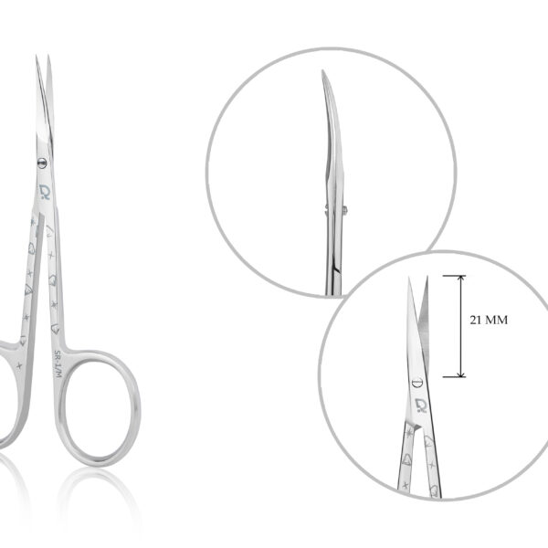 RAIZ - PROFESSIONAL CUTICLE SCISSORS RICH FORM 1 SIZE M - SR-1-M - מספריים מקצועיות ריץ' לעור - Image 5