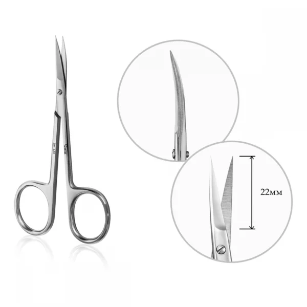 RAIZ - PROFESSIONAL CUTICLE SCISSORS WORK FORM 1 SIZE M - SW-1-M - מספריים מקצועיות לעור - Image 2