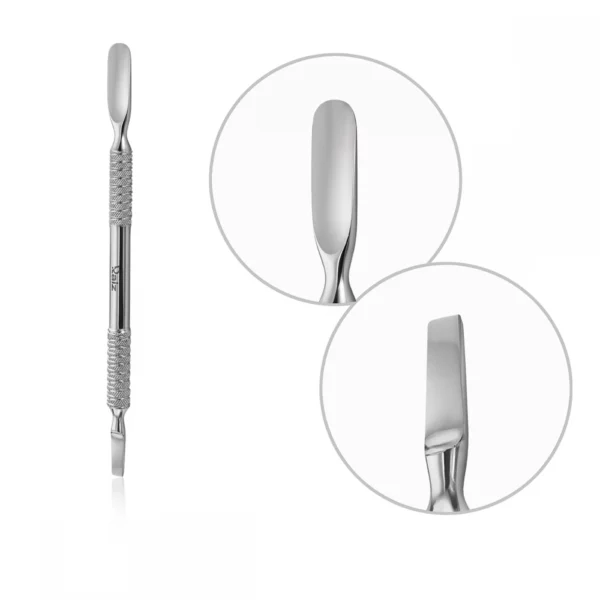 RAIZ - MANICURE SPATULA WORK FORM 3 (ROUNDED PUSHER + SCRAPER) - 3 - דוחף עור מעוגל + מגרד - Image 2