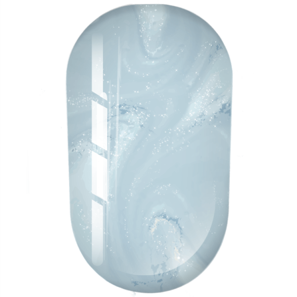 TRENDY - Shell No. 3 is a gentle blue shade - ג'ל ציור וקישוט ללא נטרול גוון כחול עדין SHELL 03 - Image 2
